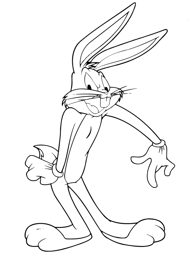 bugs bunny coloring pages looney tunes Coloring4free