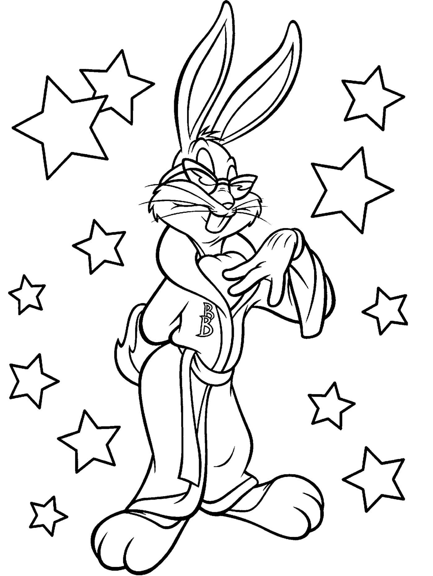 bugs bunny coloring pages superstar Coloring4free
