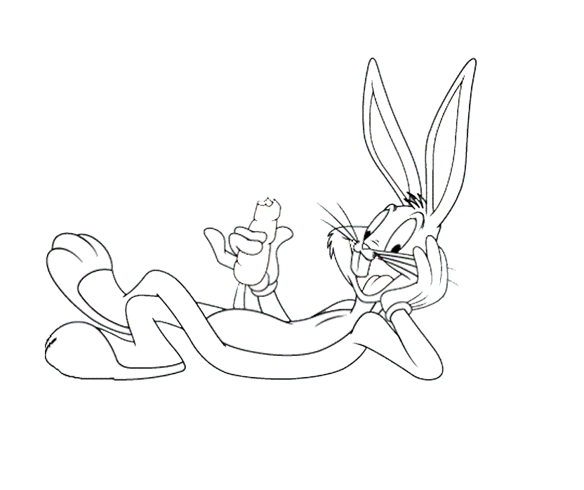 bugs bunny eating carrot coloring pages Coloring4free