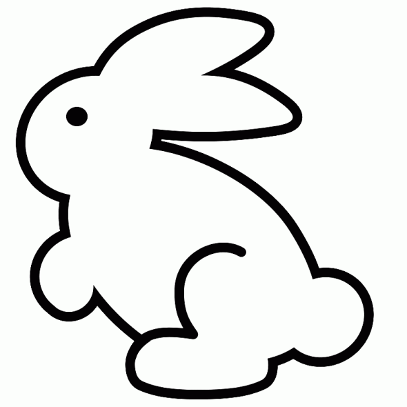 bunny coloring pages for preschoolers Coloring4free