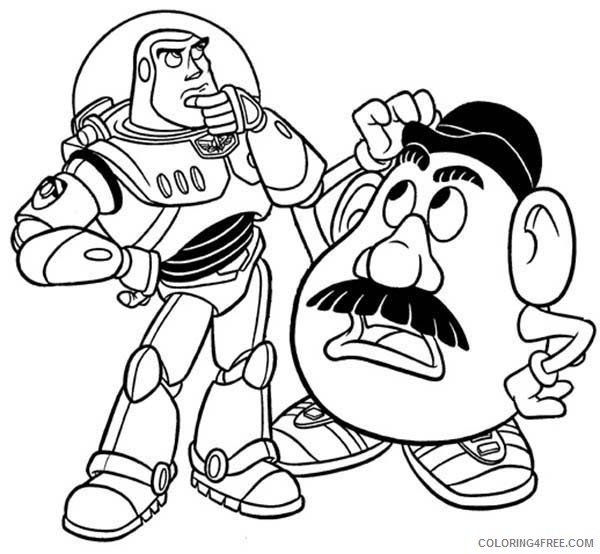 buzz lightyear coloring pages and mr potato head Coloring4free