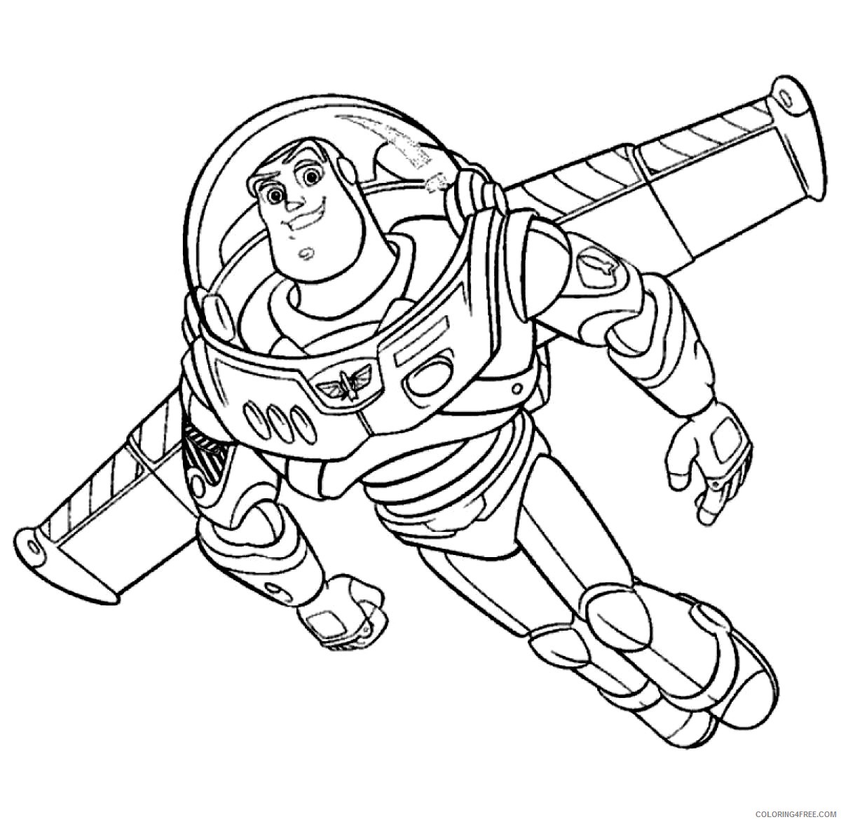 buzz lightyear coloring pages flying Coloring4free