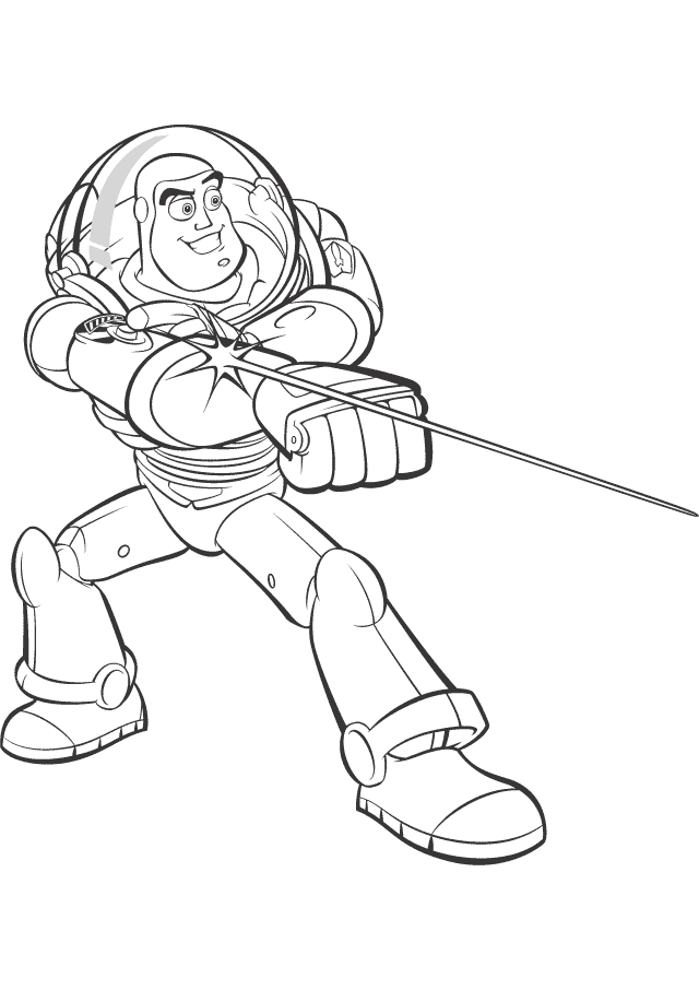 buzz lightyear coloring pages laser beam Coloring4free