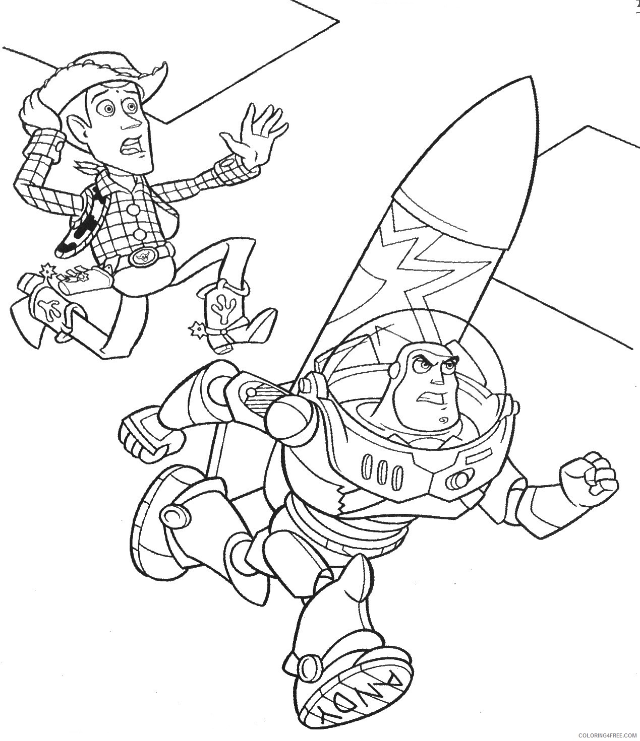 buzz lightyear coloring pages missile launch Coloring4free