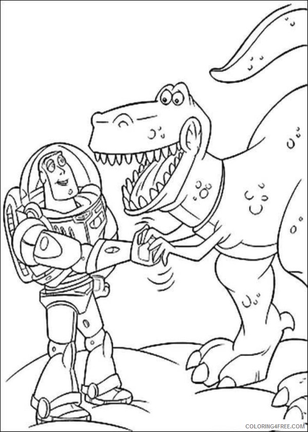 buzz lightyear coloring pages with rex Coloring4free