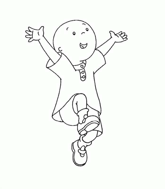 caillou coloring pages playful Coloring4free