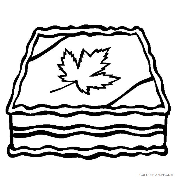 cake coloring pages for canada day Coloring4free