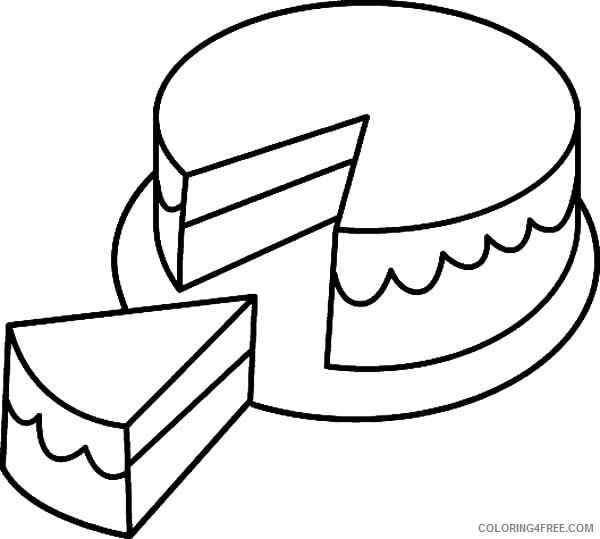 cake coloring pages for toddler Coloring4free
