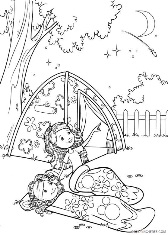 camping coloring pages for girls Coloring4free