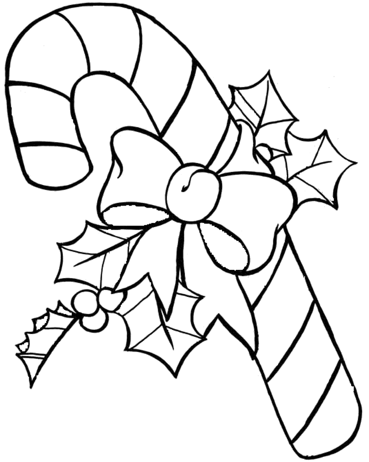 candy cane christmas coloring pages Coloring4free
