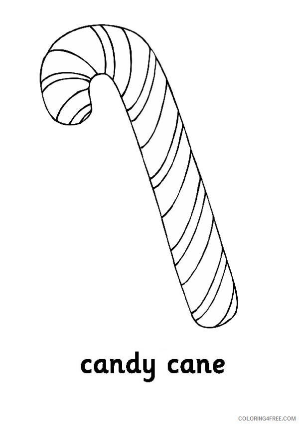 candy cane coloring pages c for candy cane Coloring4free