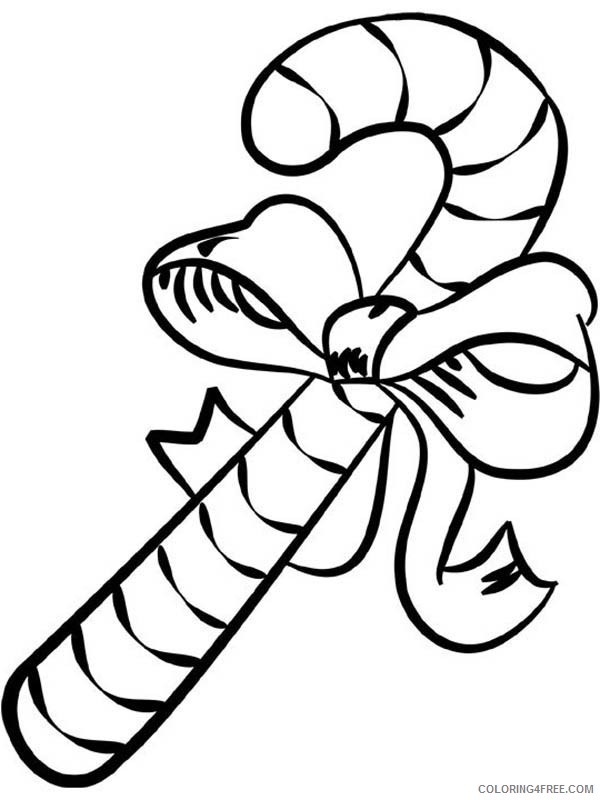 candy cane coloring pages free Coloring4free