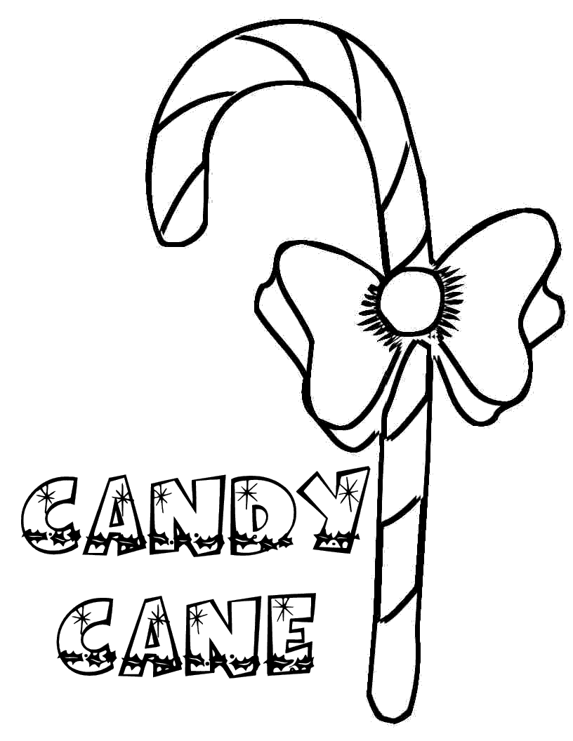 candy cane coloring pages printable for kids Coloring4free