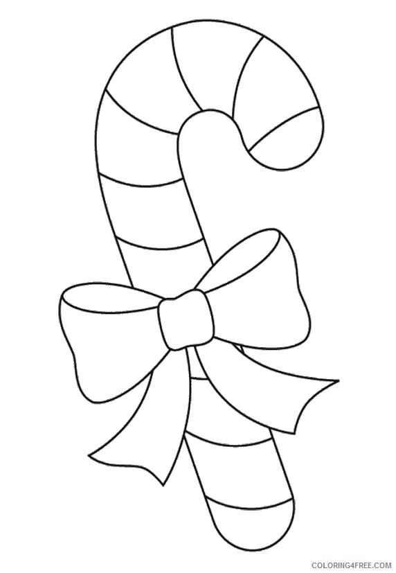 candy cane coloring pages to print Coloring4free