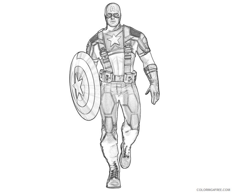 captain america coloring pages realistic Coloring4free