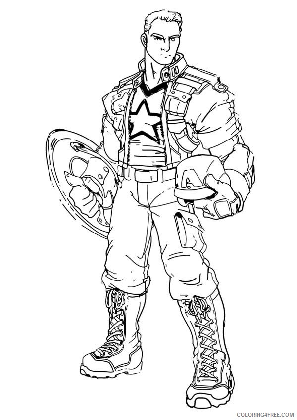 captain america coloring pages steve rogers Coloring4free