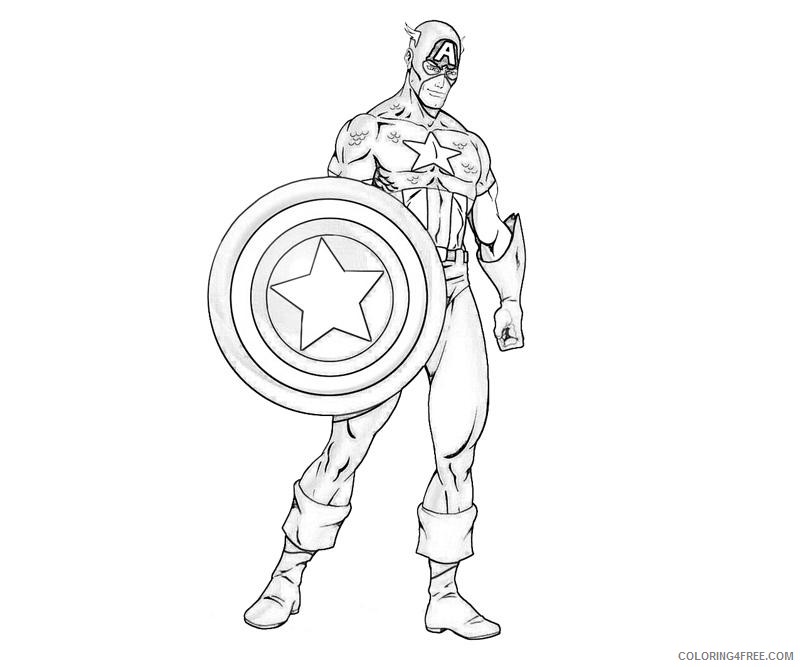 captain america coloring pages super hero Coloring4free