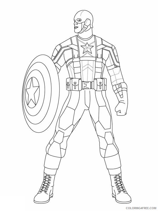 captain america marvel coloring pages Coloring4free