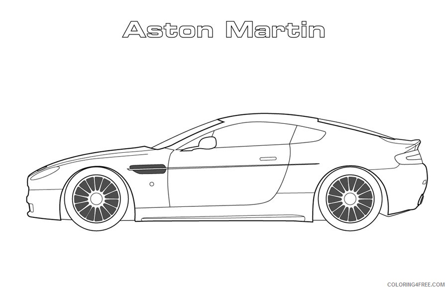 car coloring pages aston martin Coloring4free