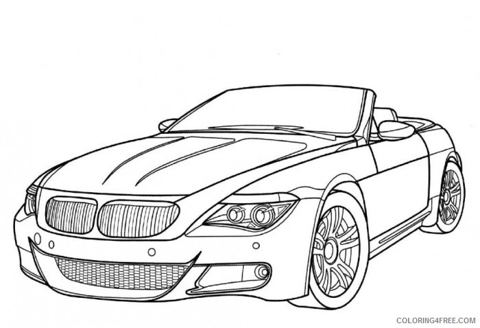 car coloring pages bmw convertible Coloring4free