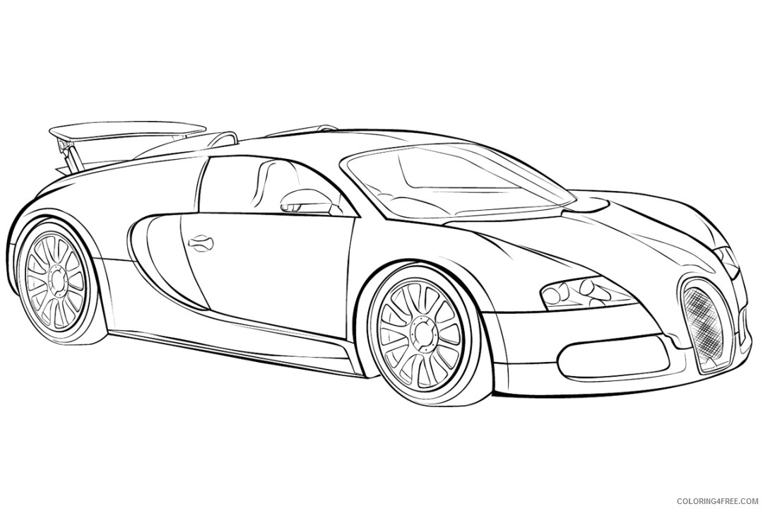 car coloring pages bugatti veyron Coloring4free