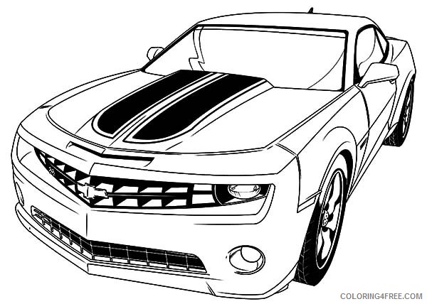 car coloring pages chevrolet camaro Coloring4free