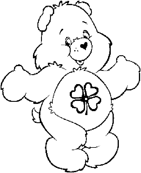 care bears coloring pages good luck bear Coloring4free