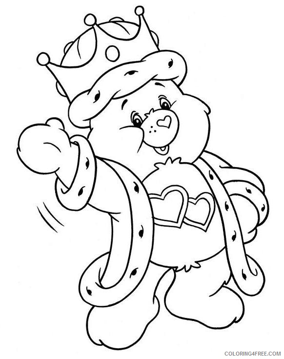 care bears coloring pages king bear Coloring4free