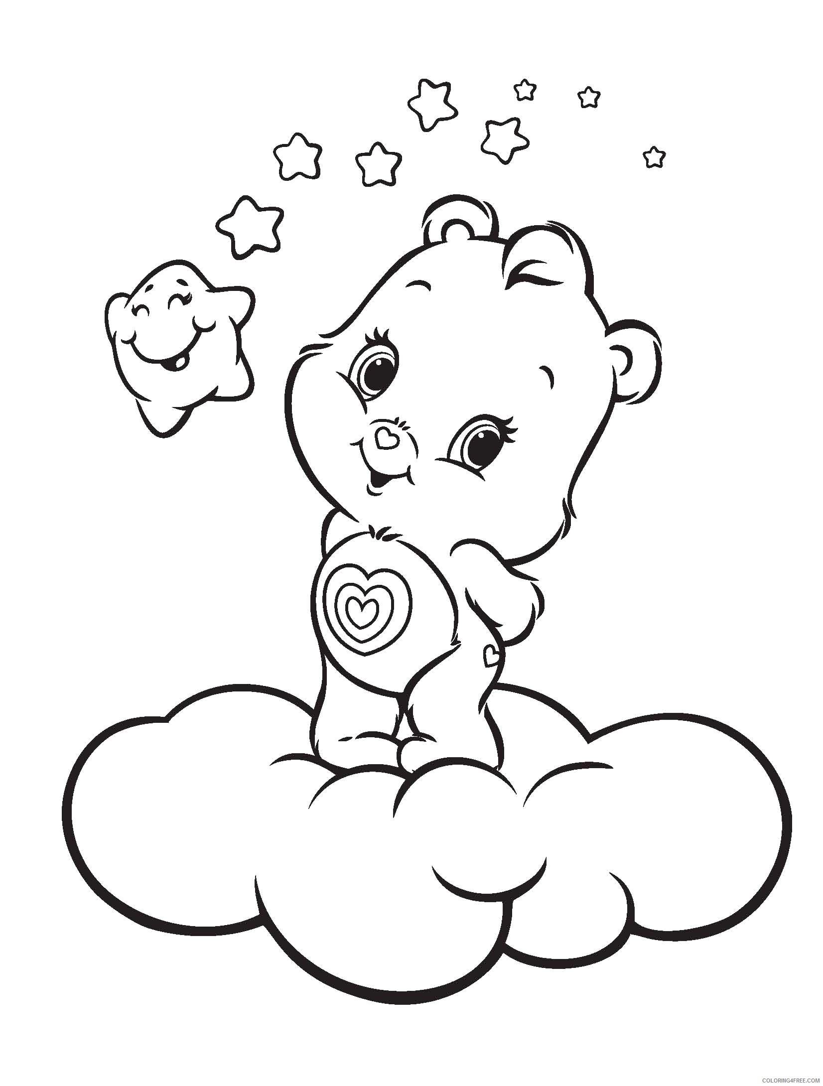 care bears coloring pages wonderheart bear Coloring4free