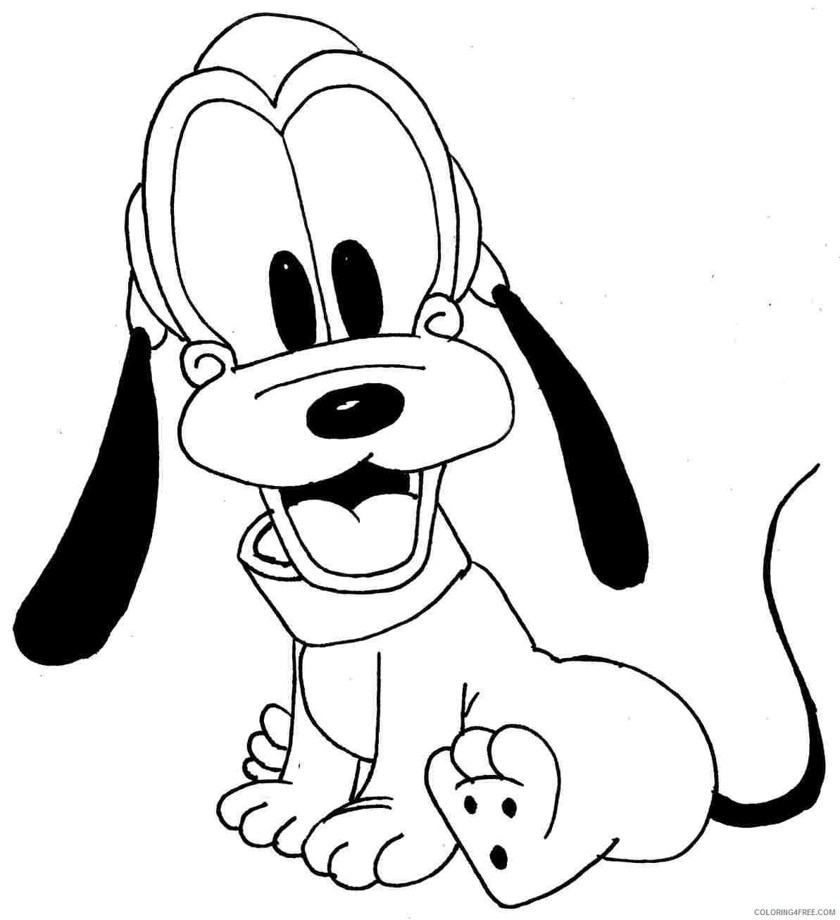 cartoon coloring pages cute puppy Coloring4free