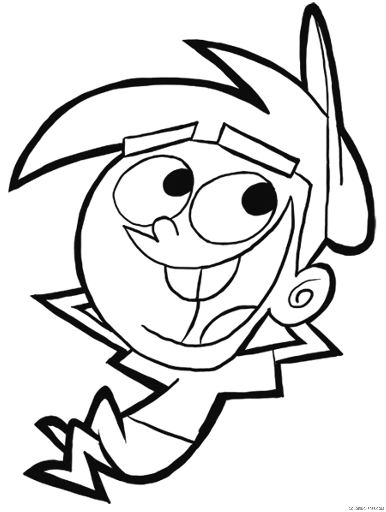 cartoon coloring pages fairly odd parents timmy Coloring4free