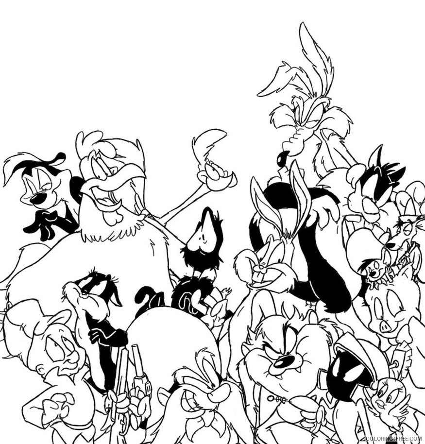 cartoon coloring pages looney tunes Coloring4free