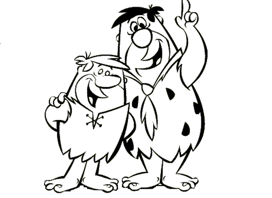 cartoon coloring pages the flintstones Coloring4free