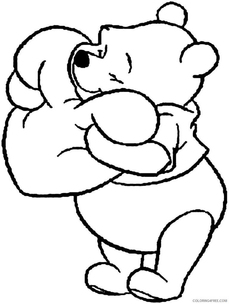 cartoon coloring pages winnie the pooh Coloring4free