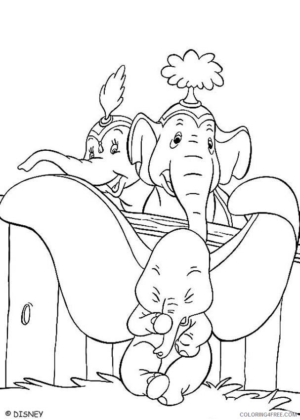 cartoon elephant coloring pages Coloring4free