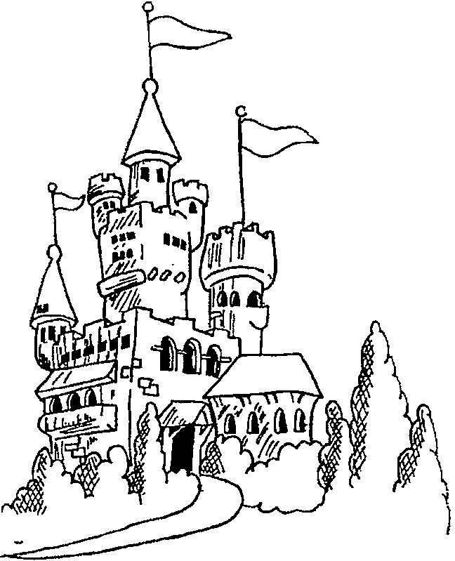 castle coloring pages free Coloring4free