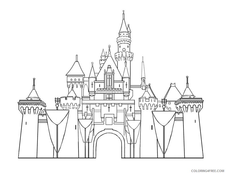 castle coloring pages royal palace Coloring4free
