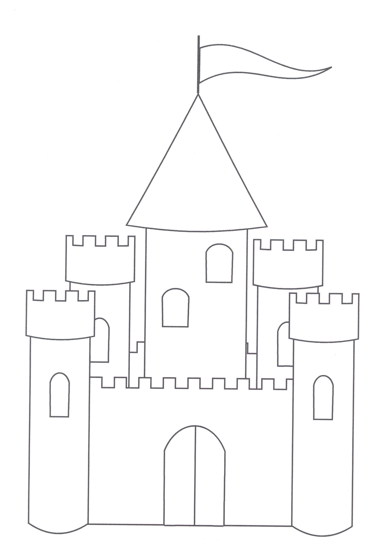 castle coloring pages sand castle Coloring4free