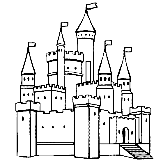 castle coloring pages to print Coloring4free