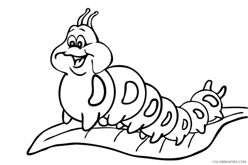 caterpillar coloring pages for kids Coloring4free