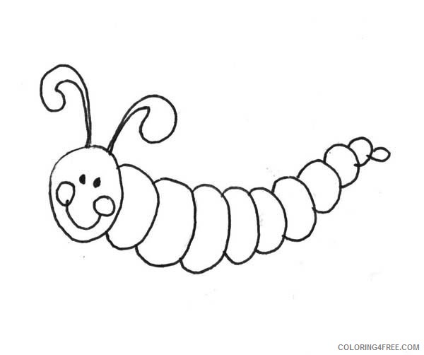 caterpillar coloring pages for kids printable Coloring4free