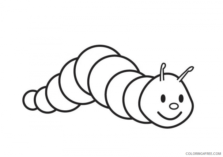 caterpillar coloring pages for toddler Coloring4free