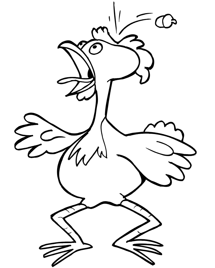 chicken coloring pages funny Coloring4free