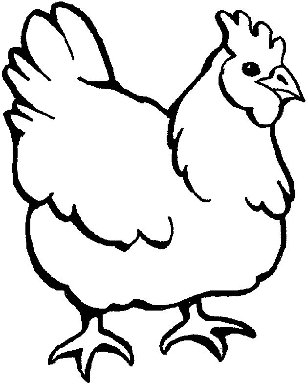 chicken coloring pages printable Coloring4free