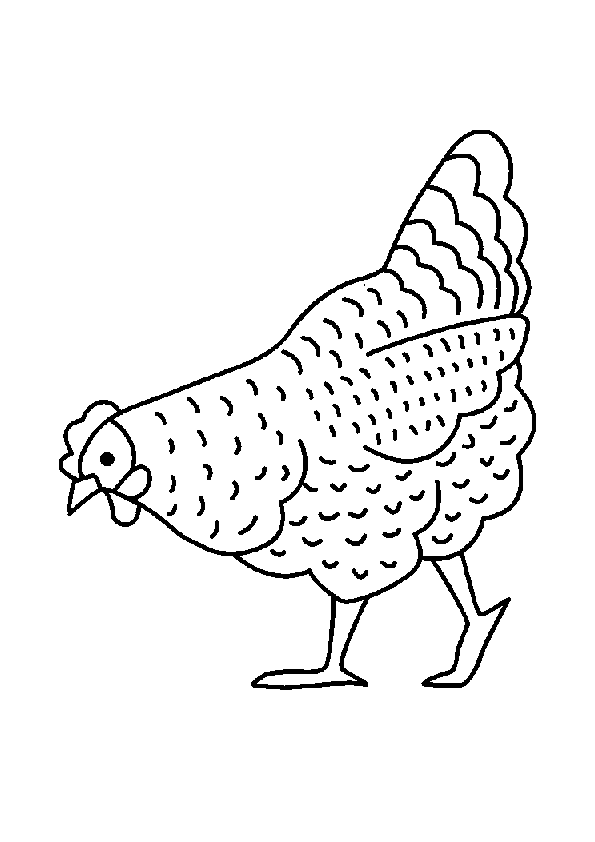 chicken coloring pages to print Coloring4free