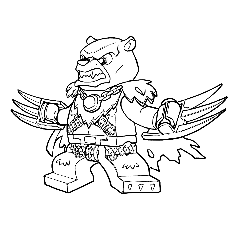 chima coloring pages bear Coloring4free
