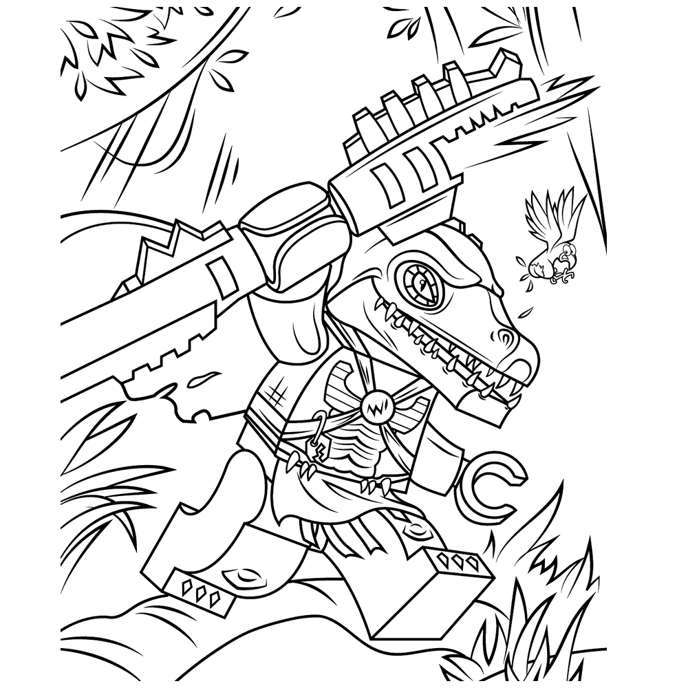 chima coloring pages cragger crocs Coloring4free