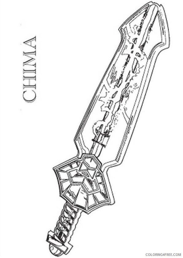 chima coloring pages lennox sword Coloring4free