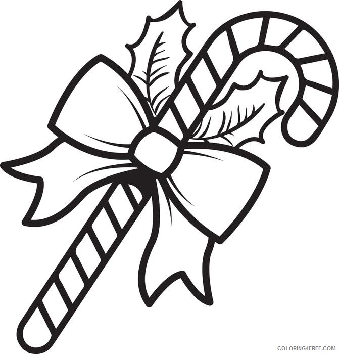 christmas candy cane coloring pages Coloring4free