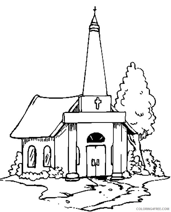 church coloring pages 4 Coloring4free